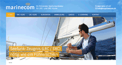 Desktop Screenshot of marinecom.ch