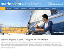 Tablet Screenshot of marinecom.ch